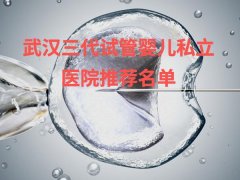 武汉可以做三代试管的私立医院已公布：认准这份榜单